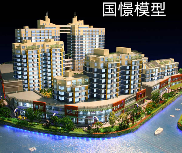 胡杨河市建筑模型