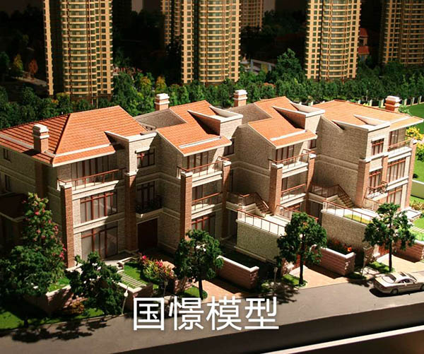 胡杨河市建筑模型