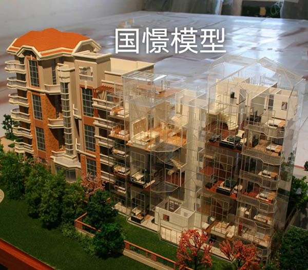 胡杨河市建筑模型