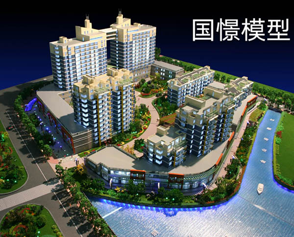 胡杨河市建筑模型