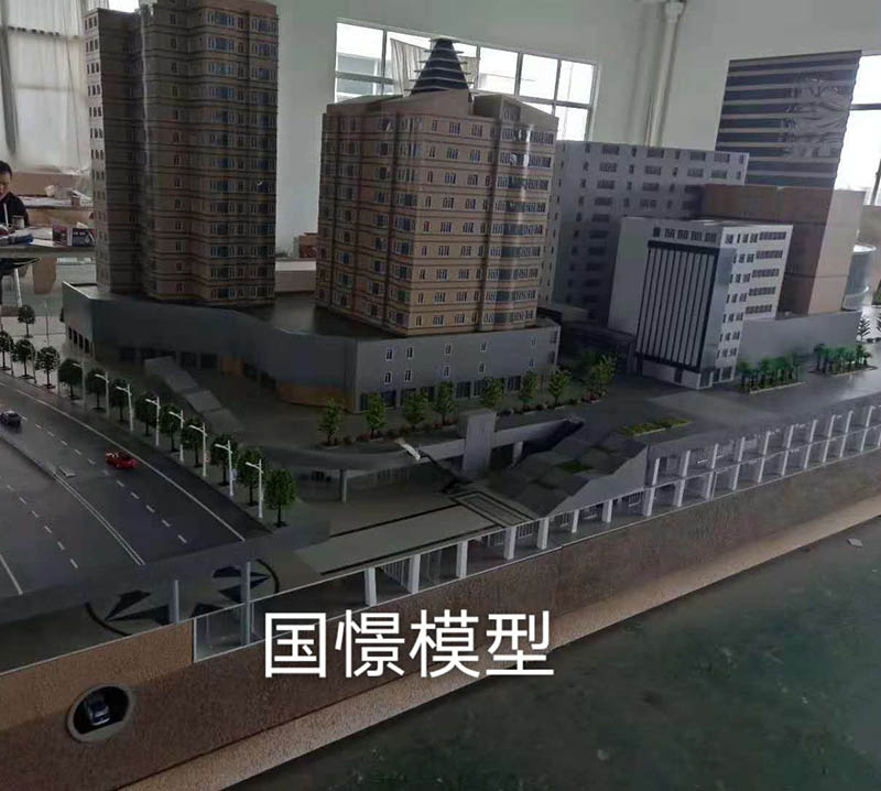 胡杨河市建筑模型