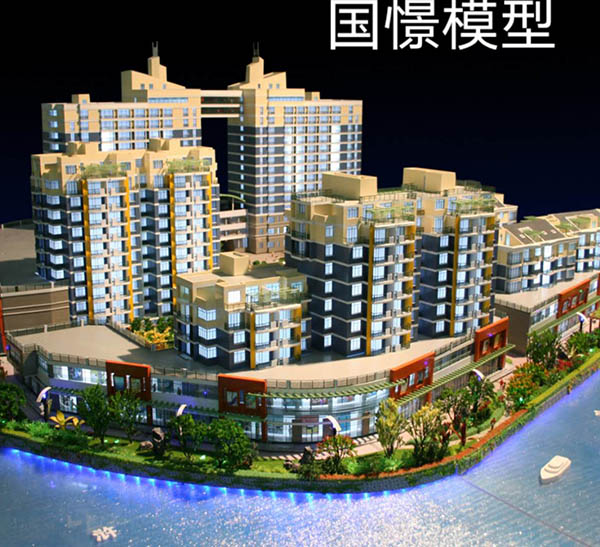 胡杨河市建筑模型