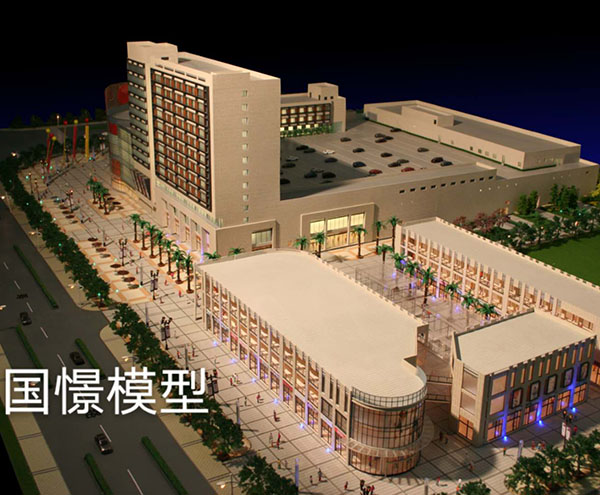 胡杨河市建筑模型