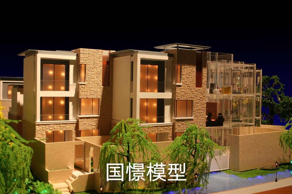 胡杨河市建筑模型