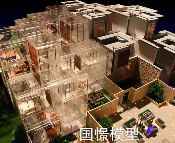 胡杨河市建筑模型