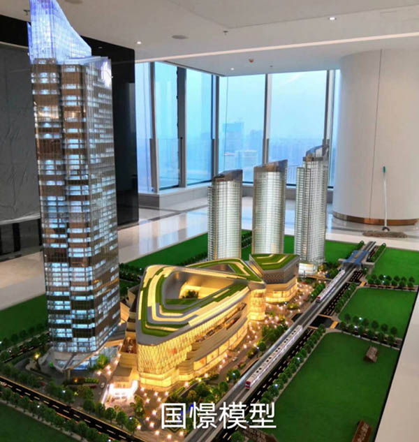 胡杨河市建筑模型