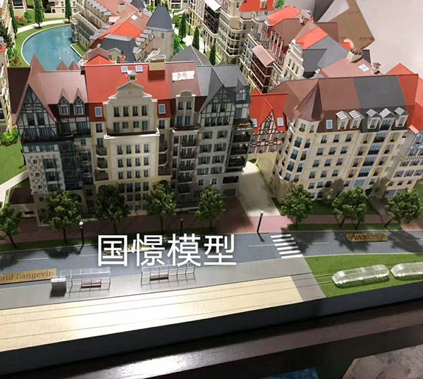 胡杨河市建筑模型