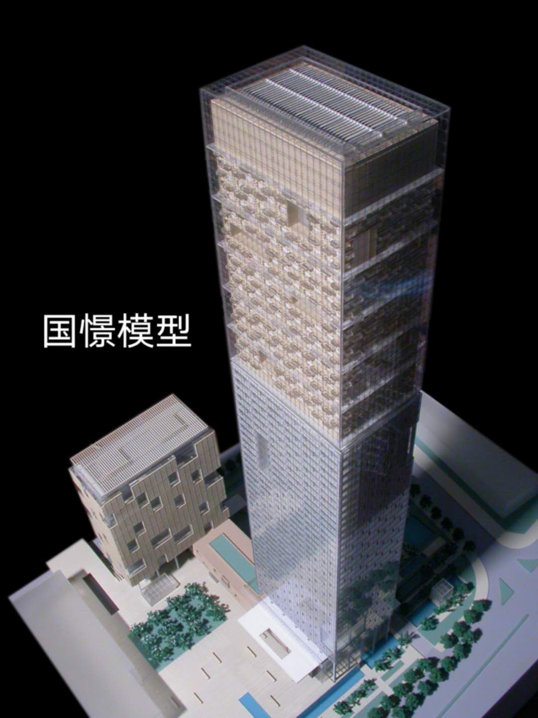 胡杨河市建筑模型