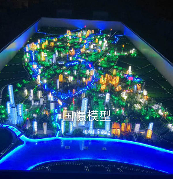 胡杨河市建筑模型