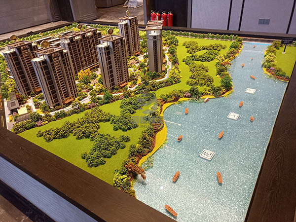 胡杨河市建筑模型